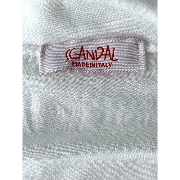 Scandal Italy Lightweight Sheer Linen Tunic Cover Up M/L Lagonlook‎ Hand-dyed - Picture 8 of 8